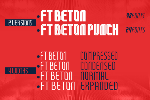 FT Beton Font - Preview 3