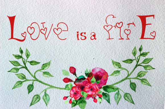 Family Heart Font - Preview 2