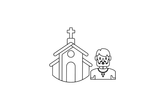 Flat Cute Easter Coloring Page Grafika Kolorowanki i książki Przez lionalstudio