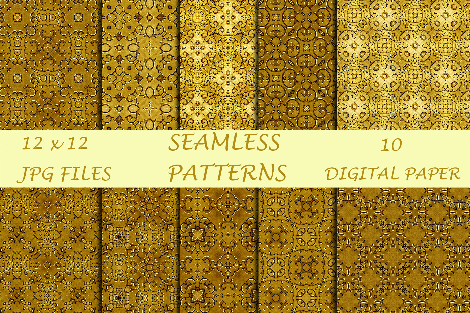 Gold Textures Digital Papers Graphic by SweetDesign · Creative Fabrica