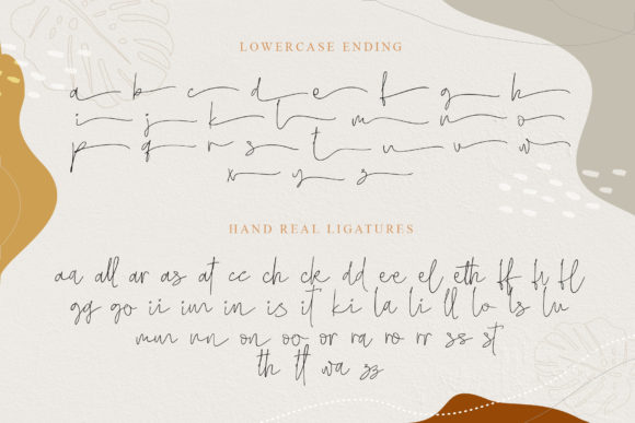 Hand Real Font PNG with transparent background - Preview 4