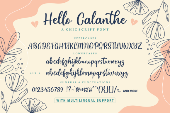 Hello Calanthe Font - Preview 5