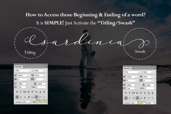 Millia Font font preview - 6