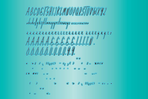 Place of Business Font PNG with transparent background - Preview 3