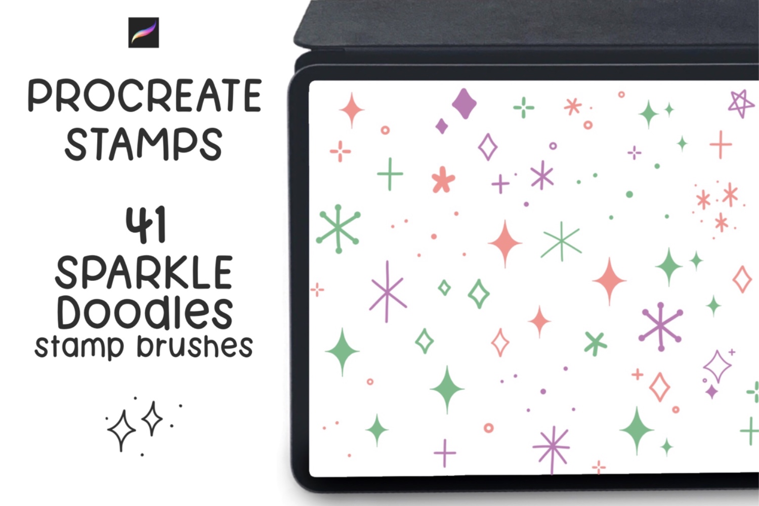 Procreate Stamps Sparkles Stamp Brushes Graphic by Jyllyco · Creative ...