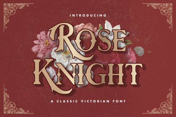 Preview specimen of Rose Knight blackletter font