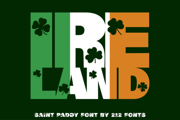 Saint Paddy Dings Font PNG with transparent background - Preview 3
