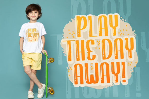 Shiny Kids Font PNG with transparent background - Preview 3