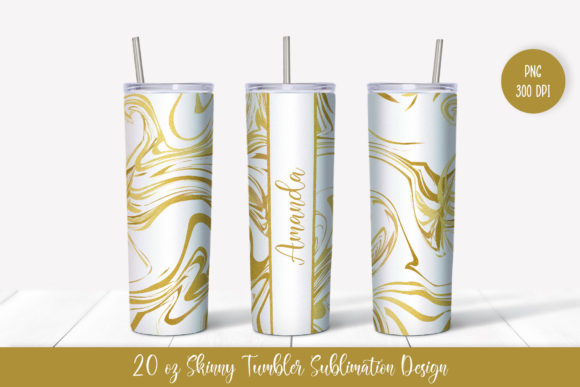 20oz Skinny Tumbler Sublimation Design