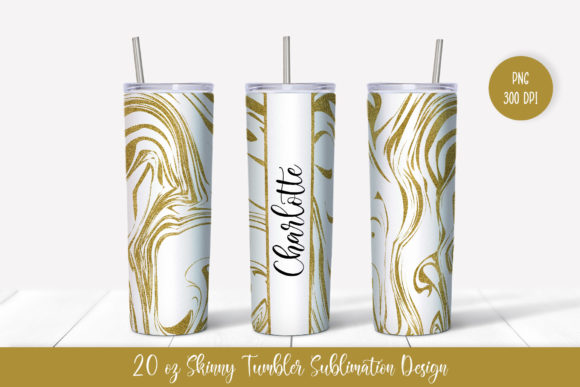 20oz Skinny Tumbler Sublimation Design