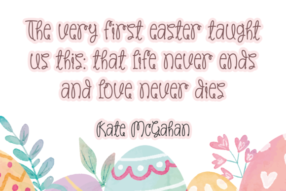 Always Easter Font PNG with transparent background - Preview 2