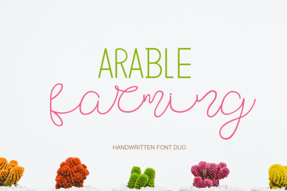 Arable Farming Font - Preview 1
