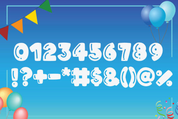 Balloon Party! Font - Preview 2