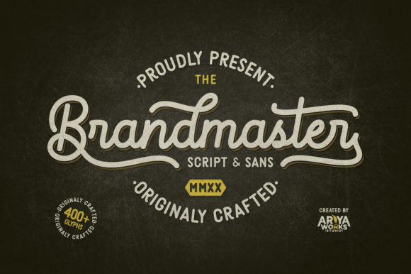 Brandmaster Script & Handwritten Font By Ariya Works Studio