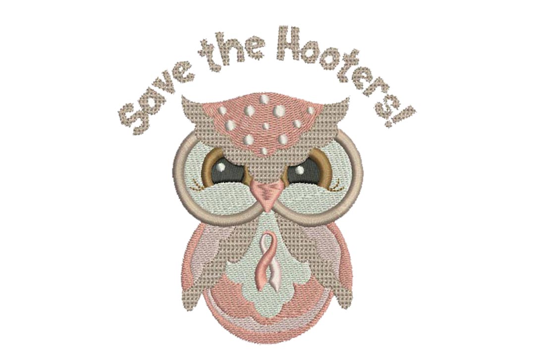 Breast Cancer Ribbon Save the Hooters