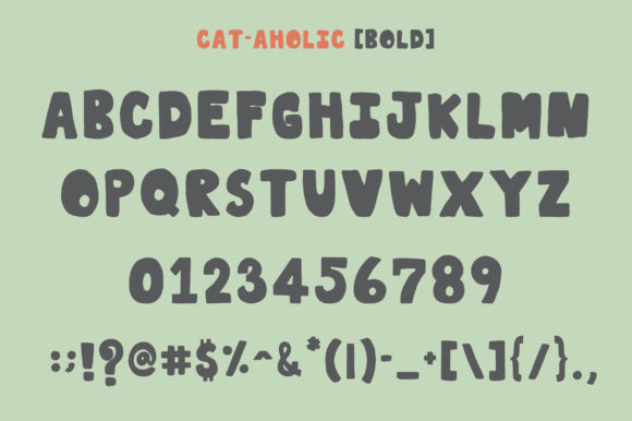 Cat-Aholic Font - Preview 5
