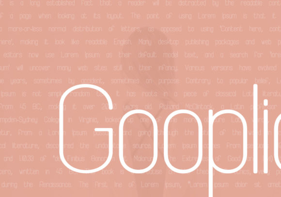 Gooplicon Font - Preview 2