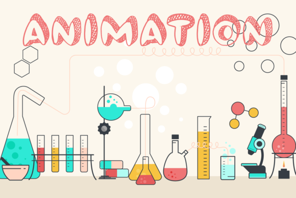 Handmade Animation Font PNG with transparent background - Preview 3