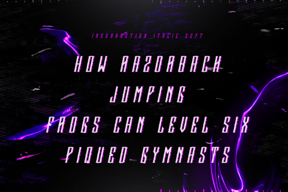Insurrection Font - Preview 3