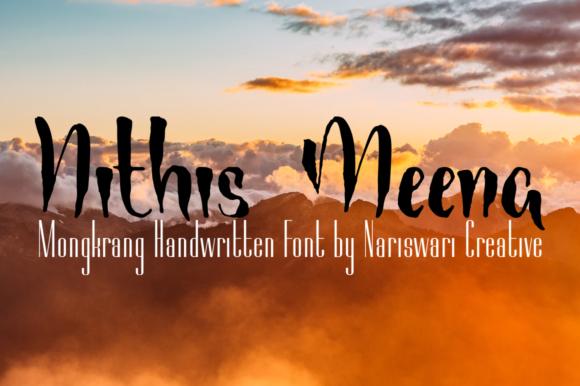 Mongkrang Font PNG with transparent background - Preview 2