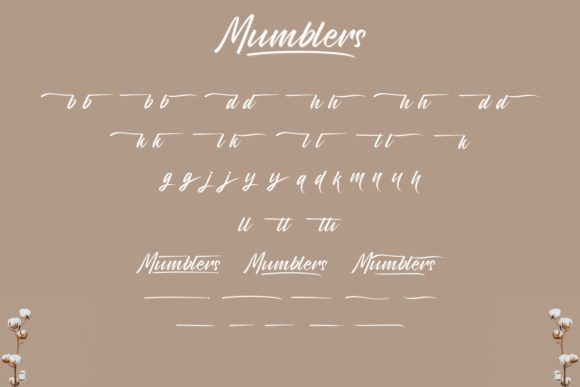 Mumblers Font font preview - 5