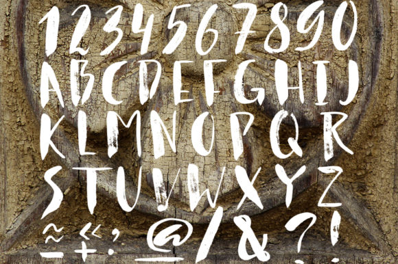 Simple Ink Font PNG with transparent background - Preview 2