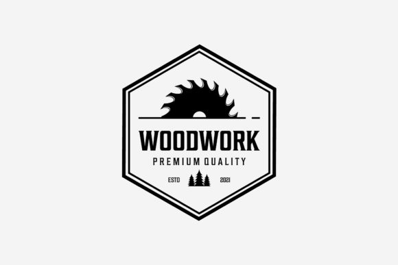 Badge Carpenter Wood Work Vintage Logo