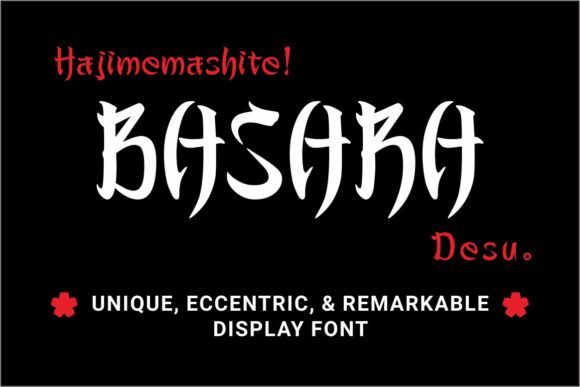 Basara Font - Preview 1