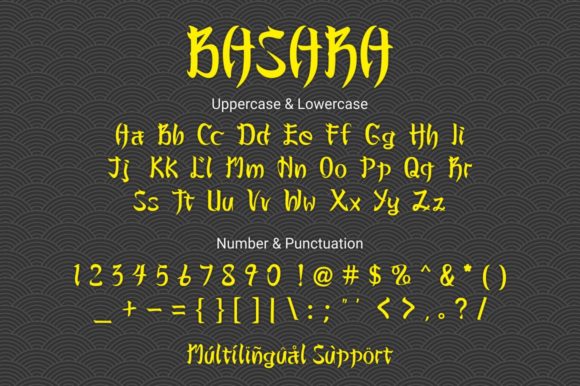 Basara Font - Preview 5