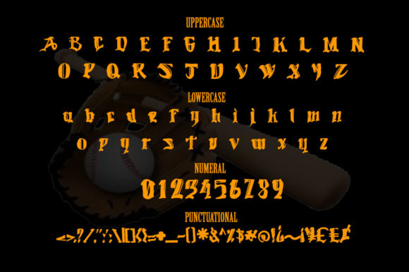 Baseball Font - Preview 5