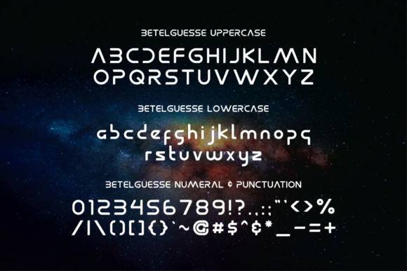 Betelguesse Font - Preview 1