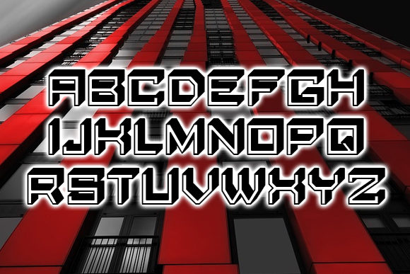 Blocky Letters Font - Preview 1