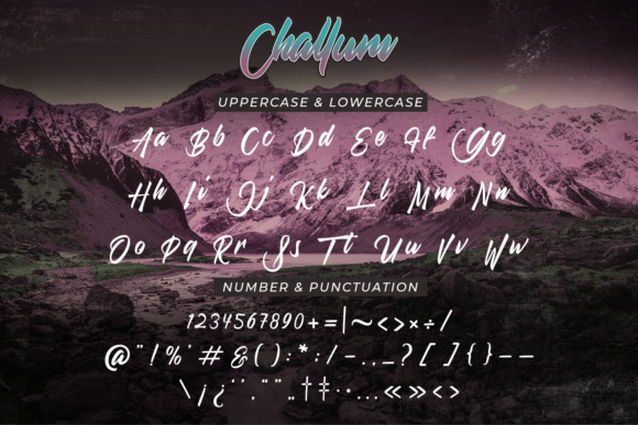 Challum Font - Preview 1