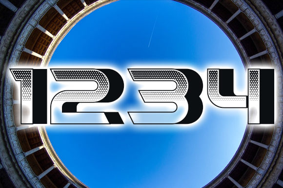 Fisheye Font PNG with transparent background - Preview 1