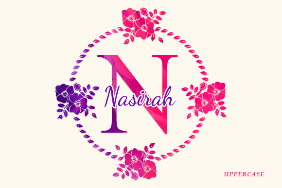 Flower Monogram Font - Preview 1