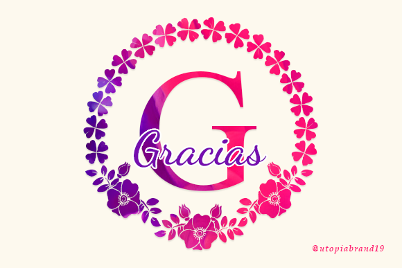 Hibiscus Monogram Font - Preview 5