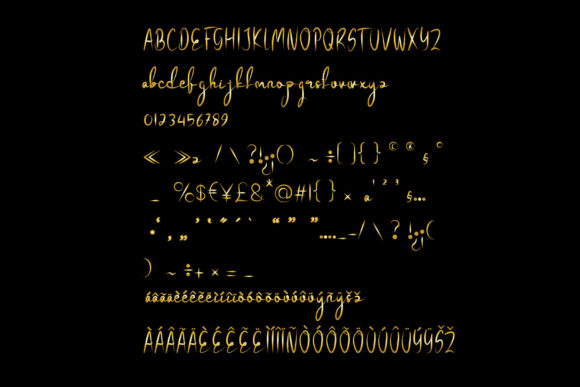 Life Font PNG with transparent background - Preview 3