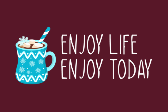 Lovely Mugs Font PNG with transparent background - Preview 1