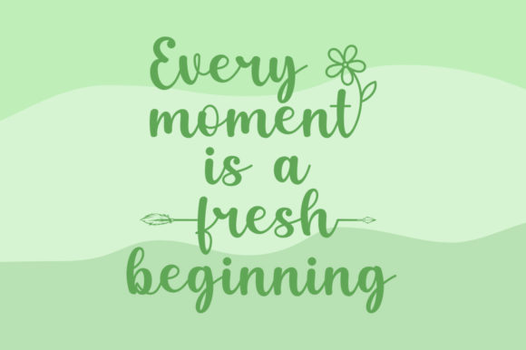 Magic Spring Font PNG with transparent background - Preview 1