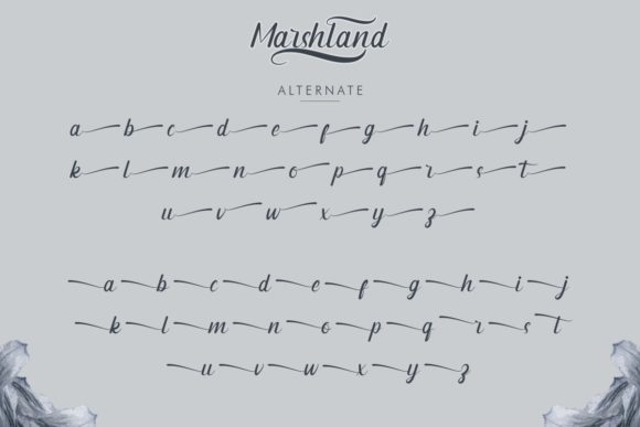 Marshland Font PNG with transparent background - Preview 5