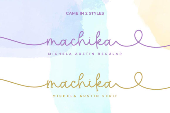 Michela Austin Font PNG with transparent background - Preview 5