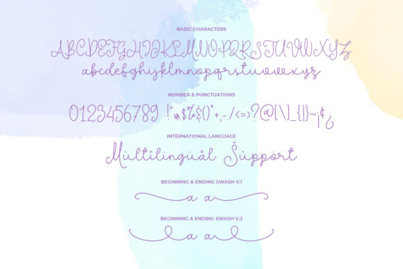 Michela Austin Font PNG with transparent background - Preview 6