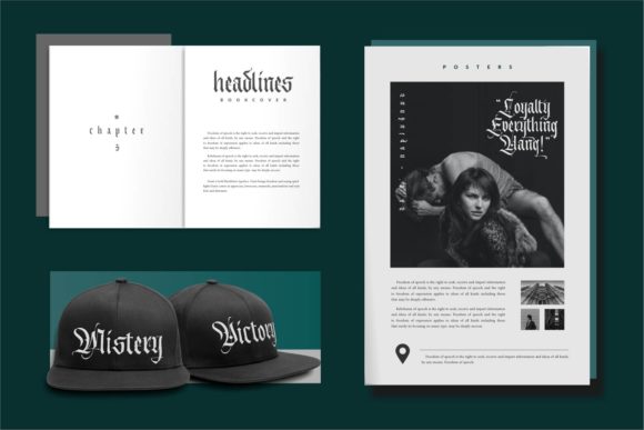 Morsten Font PNG with transparent background - Preview 3