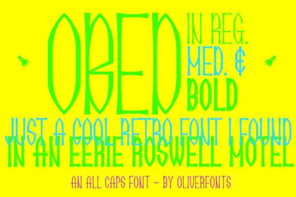 Obed Font PNG with transparent background - Preview 2