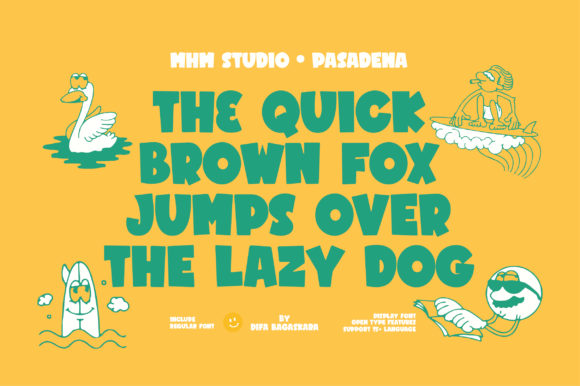 Pasadena Font PNG with transparent background - Preview 1