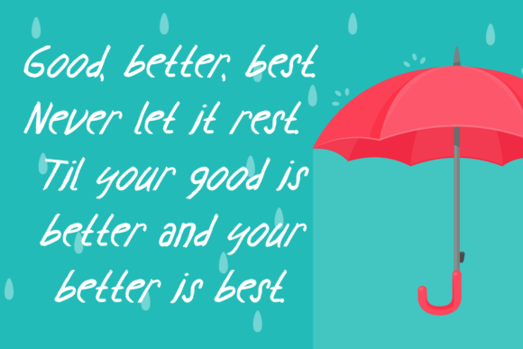 Rain Walk Font PNG with transparent background - Preview 2