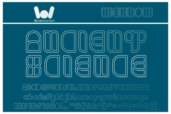 Science Fiction Font PNG with transparent background - Preview 3