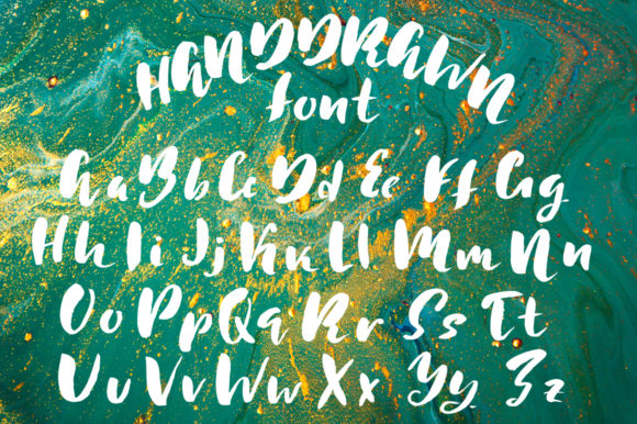 Simple Ink Duo Font PNG with transparent background - Preview 1