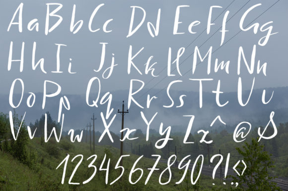 Simple Ink Duo Font PNG with transparent background - Preview 2