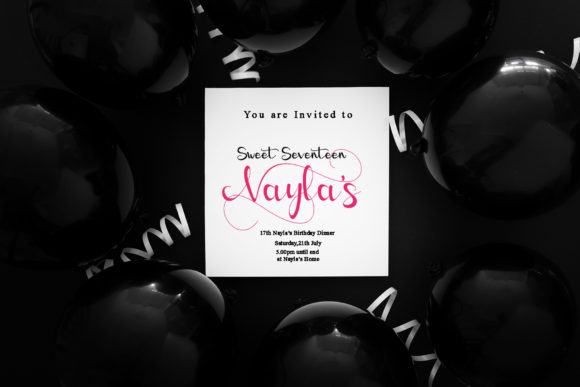 Angellica Font PNG with transparent background - Preview 3